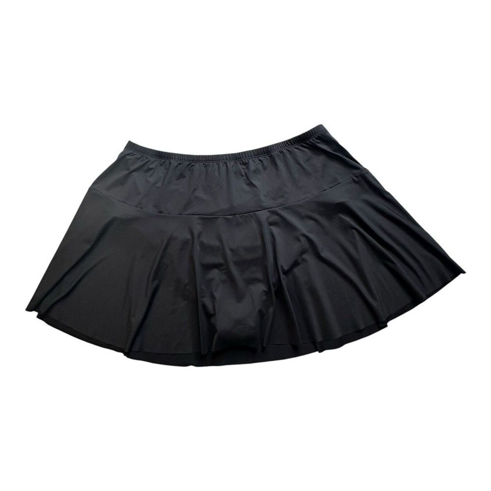 RLX Ralph Lauren Black Mini Stretch Pleated Tennis Skirt Skort‎ Women's 22W